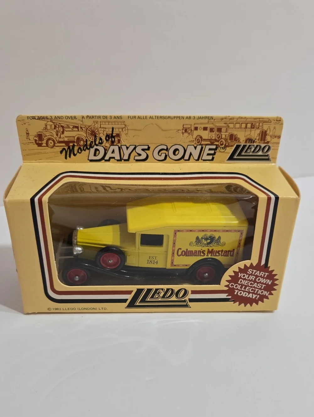 Days Gone Colman's Mustard Yellow Die-Cast Toy Truck